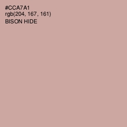 #CCA7A1 - Bison Hide Color Image